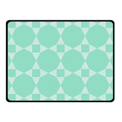 Mint Color Star - Triangle Pattern Fleece Blanket (small) by picsaspassion