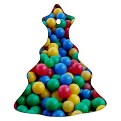 Funny Colorful Red Yellow Green Blue Kids Play Balls Christmas Tree Ornament (2 Sides) by yoursparklingshop