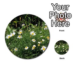 Wild Daisy Summer Flowers Multi-purpose Cards (round)  by picsaspassion