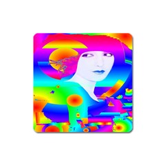 Abstract Color Dream Square Magnet by icarusismartdesigns