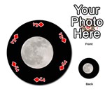 Full Moon at night Playing Cards 54 (Round)  Front - DiamondJ