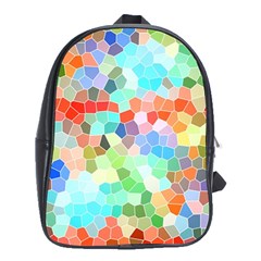 Colorful Mosaic  School Bags (xl)  by designworld65