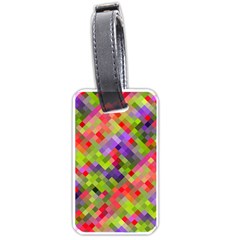 Colorful Mosaic Luggage Tags (one Side)  by DanaeStudio