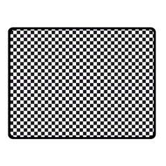 Sports Racing Chess Squares Black White Fleece Blanket (small) by EDDArt