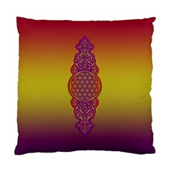 Flower Of Life Vintage Gold Ornaments Red Purple Olive Standard Cushion Case (one Side) by EDDArt