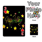 Happy Holidays 4 Playing Cards 54 Designs  Front - Heart3