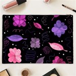 Purple and pink flowers  Cosmetic Bag (XXL)  Back