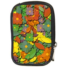 Decorative Flowers Compact Camera Cases by Valentinaart