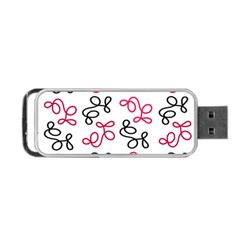 Red Elegance  Portable Usb Flash (one Side) by Valentinaart