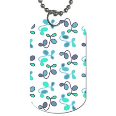 Blue Garden Dog Tag (one Side) by Valentinaart