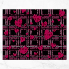 Harts Pattern Rectangular Jigsaw Puzzl by Valentinaart