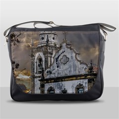 Exterior Facade Antique Colonial Church Olinda Brazil Messenger Bags by dflcprints