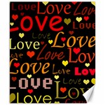 Love pattern 3 Canvas 8  x 10  8.15 x9.66  Canvas - 1