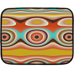 Oval Circle Patterns Fleece Blanket (mini) by digitaldivadesigns