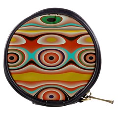 Oval Circle Patterns Mini Makeup Bags by digitaldivadesigns