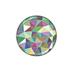 Colorful Triangles, Pencil Drawing Art Hat Clip Ball Marker by picsaspassion