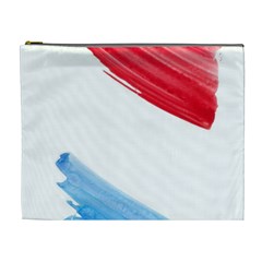 Tricolor Banner Flag, Red White Blue Cosmetic Bag (xl) by picsaspassion