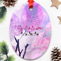 Magic Leaves Ornament (oval)  by Brittlevirginclothing