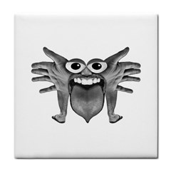 Body Part Monster Illustration Tile Coasters by dflcprints