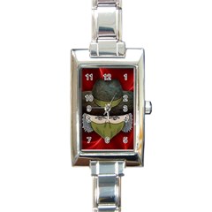 Illustration Drawing Vector Color Rectangle Italian Charm Watch by Amaryn4rt