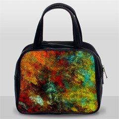 Mixed Abstract Classic Handbags (2 Sides) by digitaldivadesigns