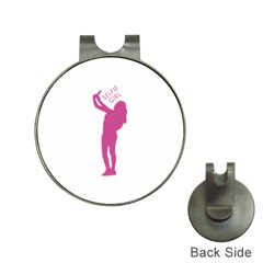 Selfie Girl Graphic Hat Clips With Golf Markers by dflcprints