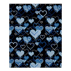 Blue Harts Pattern Shower Curtain 60  X 72  (medium)  by Valentinaart