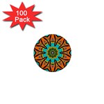 Color Abstract Pattern Structure 1  Mini Buttons (100 pack)  Front