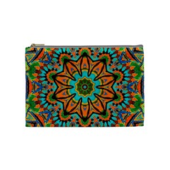 Color Abstract Pattern Structure Cosmetic Bag (medium)  by Amaryn4rt