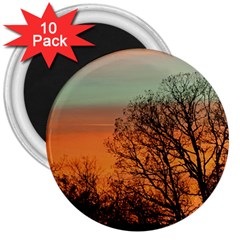 Twilight Sunset Sky Evening Clouds 3  Magnets (10 Pack)  by Amaryn4rt