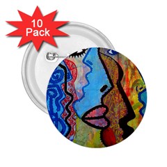 Graffiti Wall Color Artistic 2 25  Buttons (10 Pack)  by Amaryn4rt