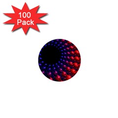 Fractal Mathematics Abstract 1  Mini Buttons (100 Pack)  by Amaryn4rt