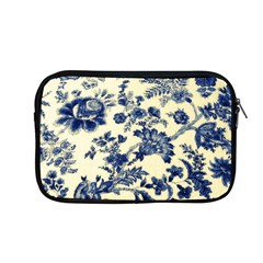 Vintage Blue Drawings On Fabric Apple Macbook Pro 13  Zipper Case by Amaryn4rt