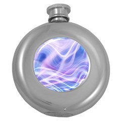 Abstract Graphic Design Background Round Hip Flask (5 Oz) by Nexatart