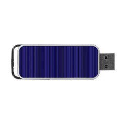 Deep Blue Lines Portable Usb Flash (two Sides) by Valentinaart