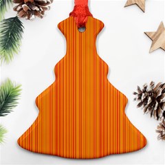 Orange Pattern Ornament (christmas Tree)  by Valentinaart