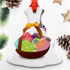 Easter Bunny Eggs Nest Basket Ornament (christmas Tree)  by Nexatart