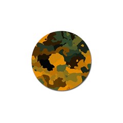 Background For Scrapbooking Or Other Camouflage Patterns Orange And Green Golf Ball Marker (10 Pack) by Nexatart