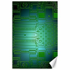 Board Conductors Circuits Canvas 24  X 36  by Nexatart