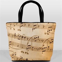 Music Notes Background Bucket Bags by Nexatart