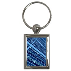 Mobile Phone Smartphone App Key Chains (rectangle)  by Nexatart