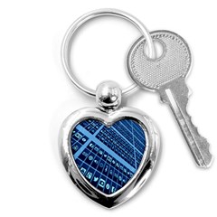 Mobile Phone Smartphone App Key Chains (heart)  by Nexatart