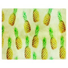 Pineapple Wallpaper Vintage Double Sided Flano Blanket (medium)  by Nexatart