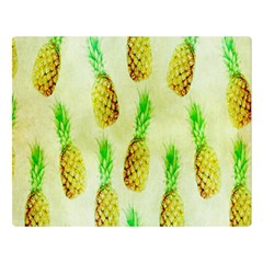 Pineapple Wallpaper Vintage Double Sided Flano Blanket (large)  by Nexatart