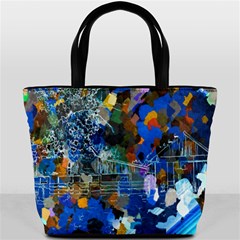 Abstract Farm Digital Art Bucket Bags by Nexatart