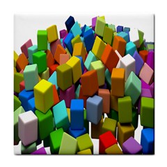 Cubes Assorted Random Toys Tile Coasters by Nexatart