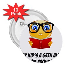 Geek Kid 2 25  Buttons (10 Pack)  by athenastemple