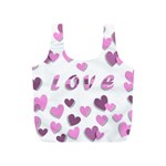 Love Valentine S Day 3d Fabric Full Print Recycle Bags (S)  Front