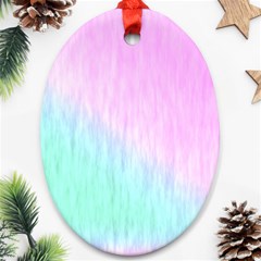 Pink Green Texture                                                       			ornament (oval) by LalyLauraFLM