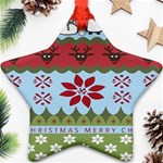 Ugly Christmas Xmas Star Ornament (Two Sides) Front